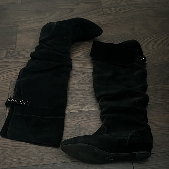 Jessica Simpson, at knee, high boots, suede - Picture 3 of 5